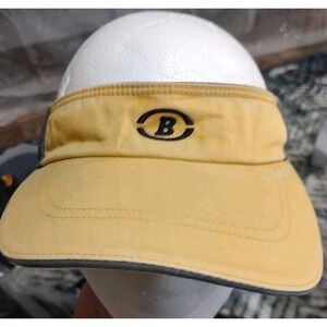 Vintage Eddie Bauer Yellow Visor Cap Hat 90s Y2K Outdoor Adjustable